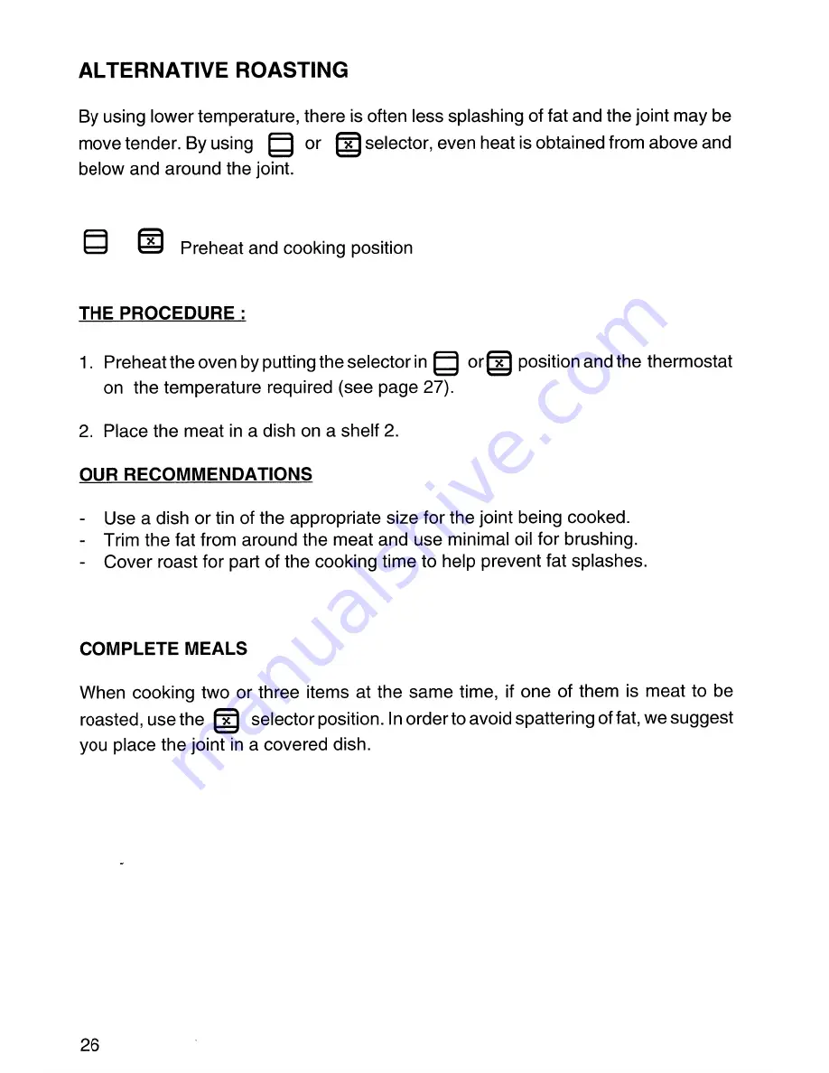 Tricity Bendix 3100C Operating And Installation Instructions Download Page 28