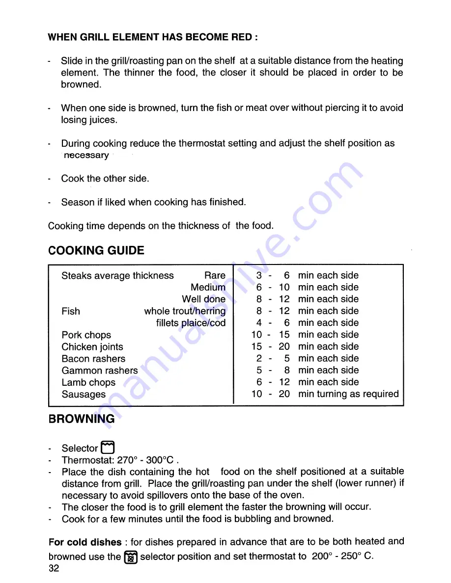 Tricity Bendix 3100C Operating And Installation Instructions Download Page 34