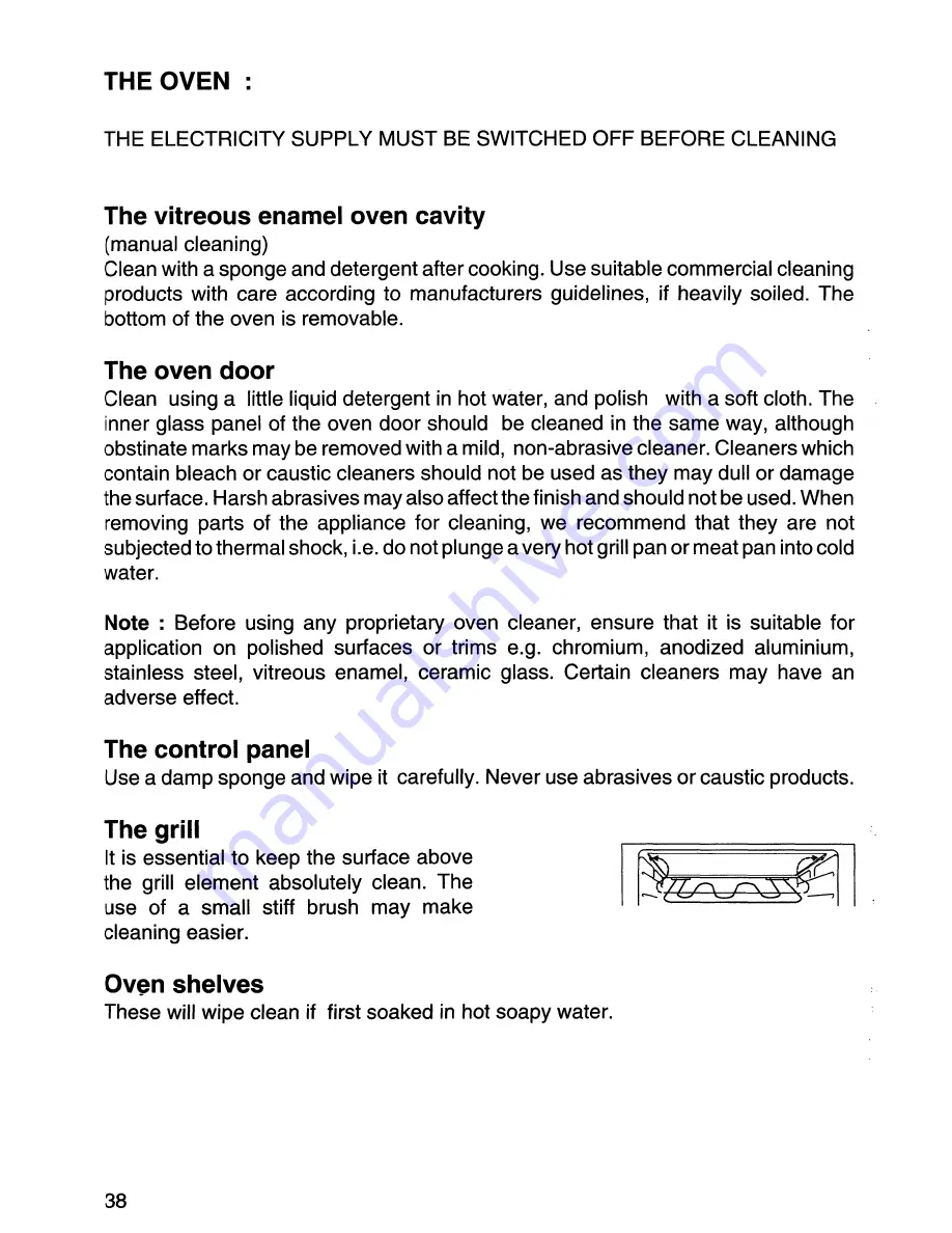 Tricity Bendix 3100C Operating And Installation Instructions Download Page 40