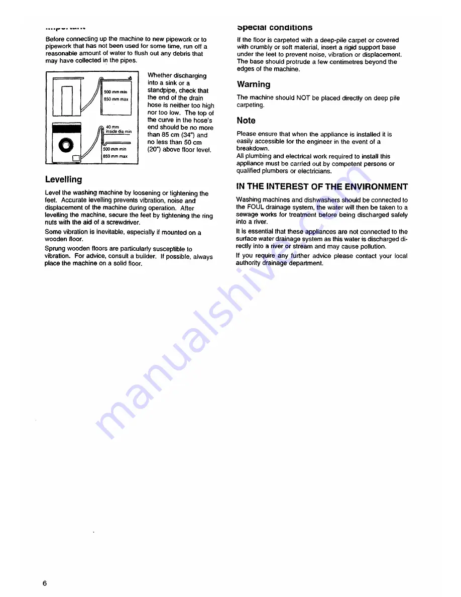 Tricity Bendix AW 851 Скачать руководство пользователя страница 6