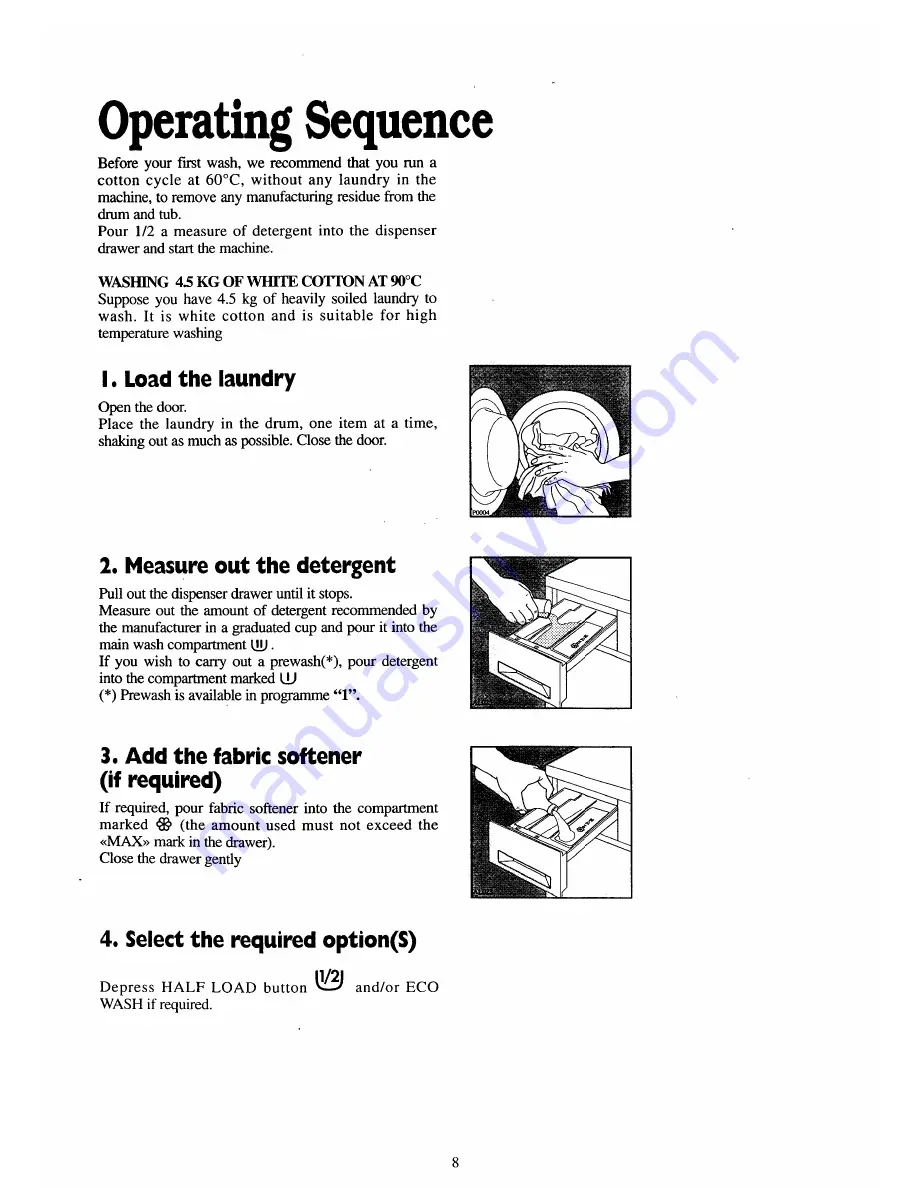 Tricity Bendix AW1053W Operating And Installation Instruction Download Page 8