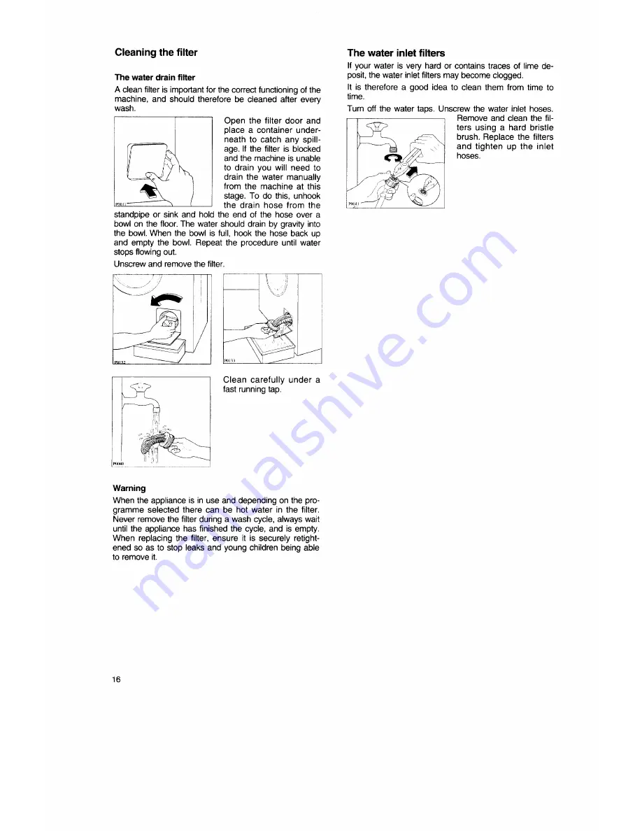 Tricity Bendix AW660 Operating And Installation Instructions Download Page 16