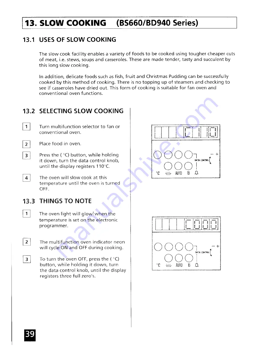 Tricity Bendix B5650 Operating Instructions Manual Download Page 40