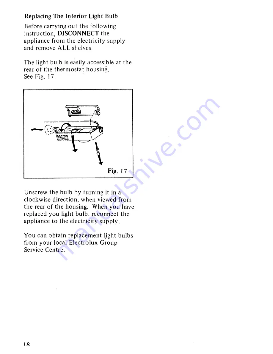 Tricity Bendix BM 190 Instructions For Use And Care Manual Download Page 18