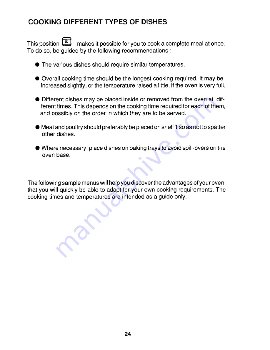 Tricity Bendix BS670 Operating And Installation Instructions Download Page 26