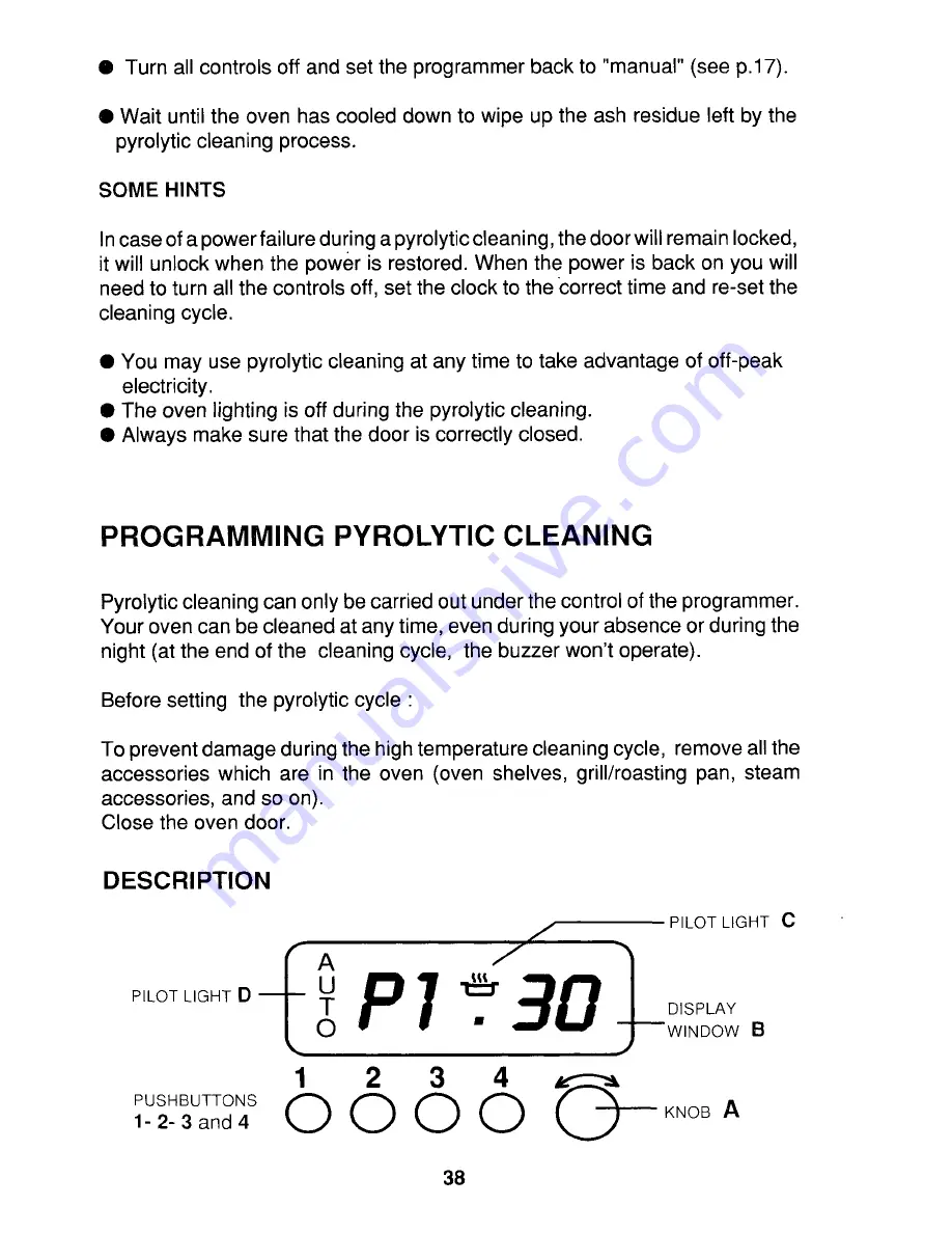 Tricity Bendix BS670 Operating And Installation Instructions Download Page 40