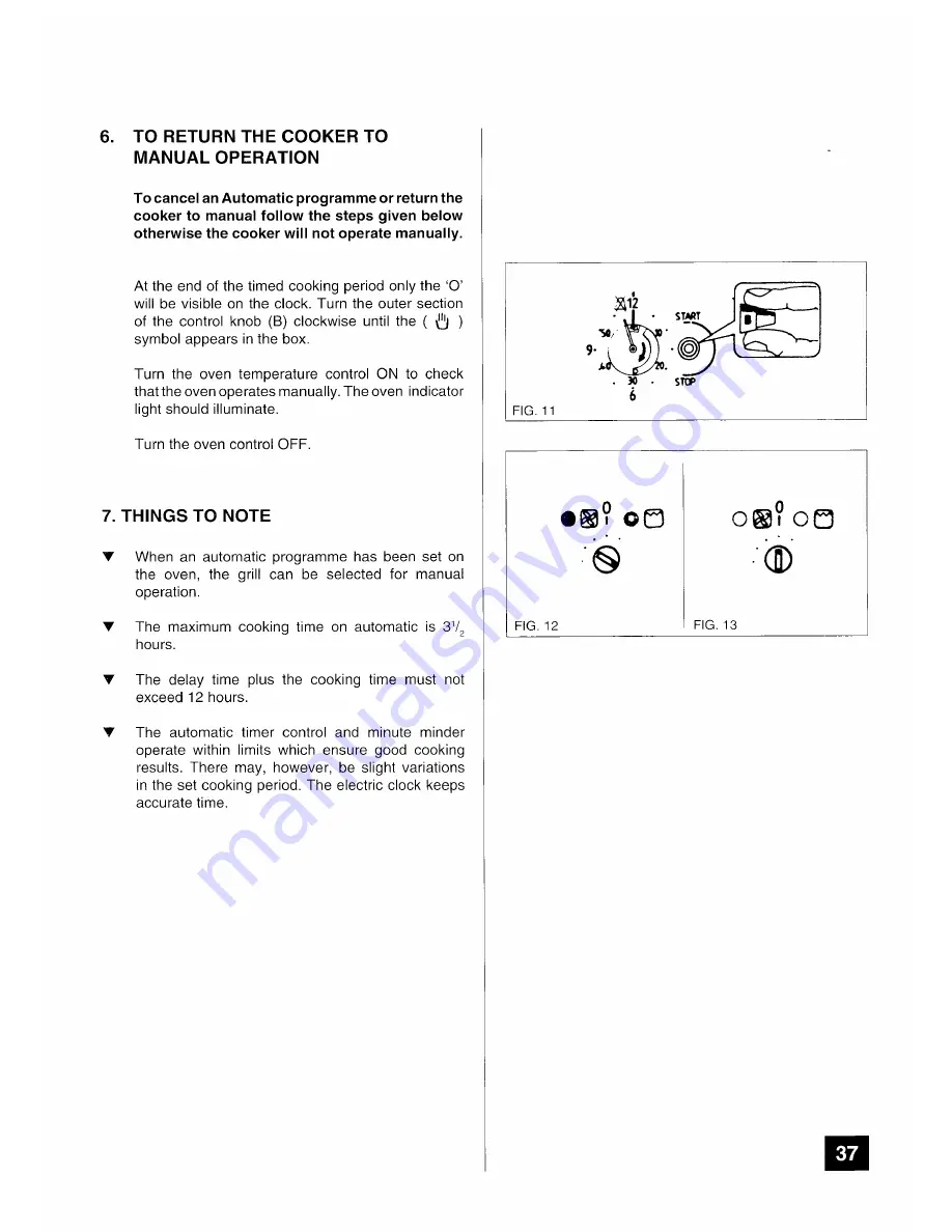 Tricity Bendix CHEVIOT Operating And Installation Manual Download Page 37