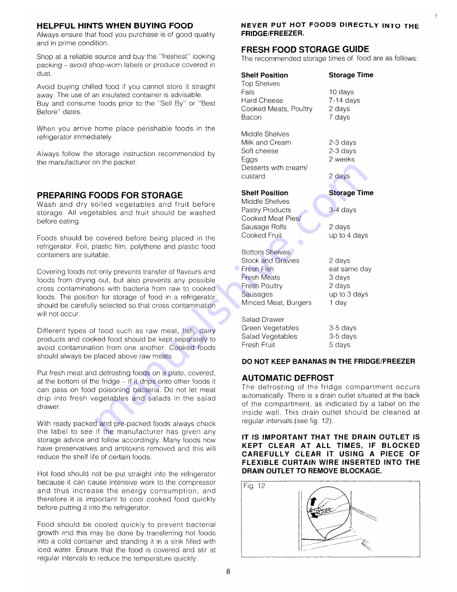 Tricity Bendix CPD81 AL Operating And Installation Instructions Download Page 9