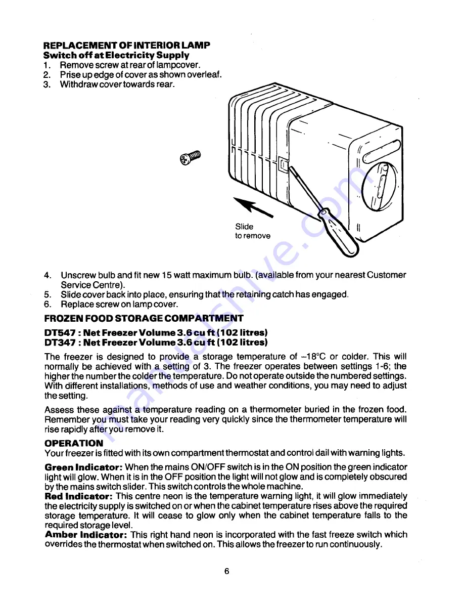 Tricity Bendix DT347 Instruction Booklet Download Page 7