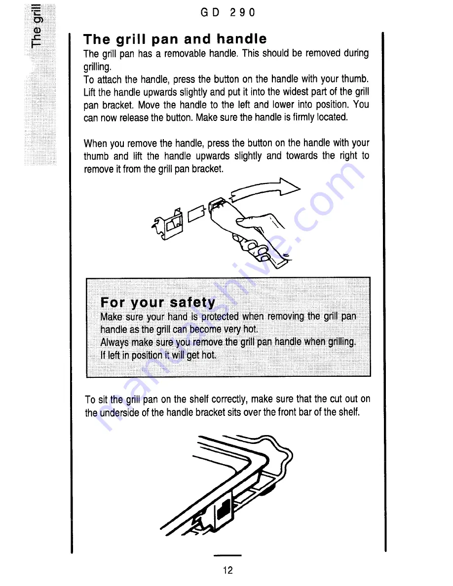 Tricity Bendix GD 290 Operating Instructions Manual Download Page 12