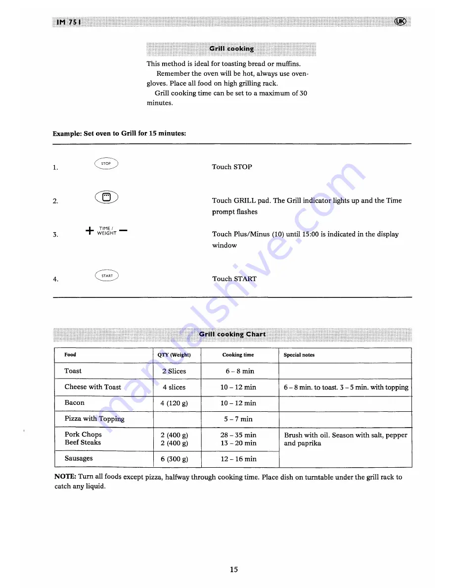 Tricity Bendix IM751 Operating And Installation Manual Download Page 15