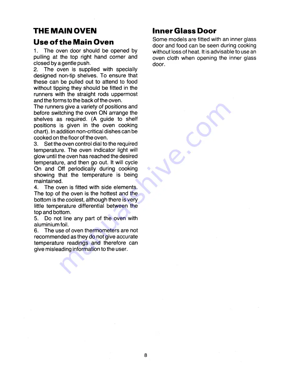 Tricity Bendix President 2558 Operating Instructions Manual Download Page 10