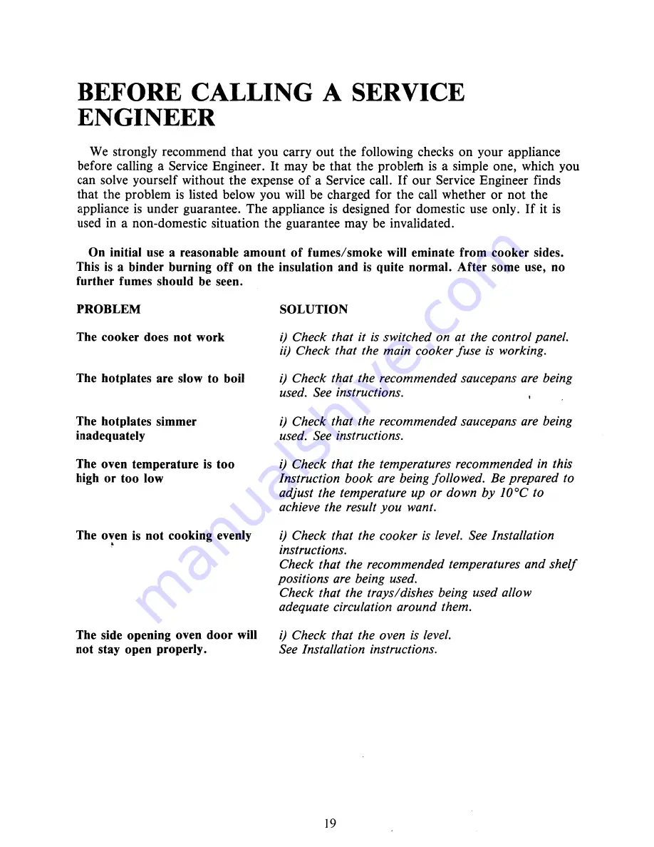 Tricity Bendix Prince 1009 Operating Instructions Manual Download Page 21