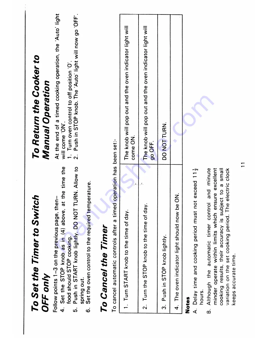 Tricity Bendix R2556 Operating Instructions Manual Download Page 12