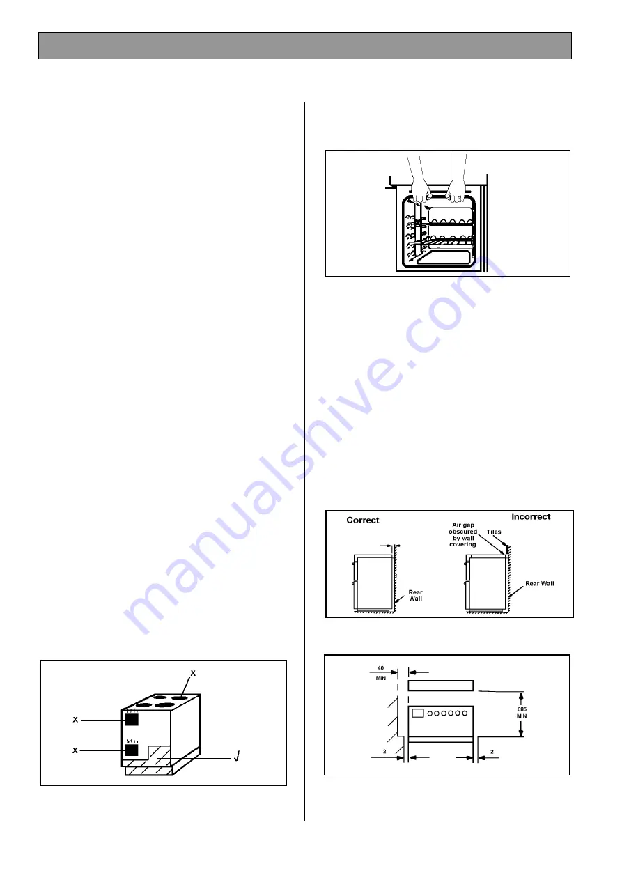 Tricity Bendix RE50GC Operating & Installation Instructions Manual Download Page 8