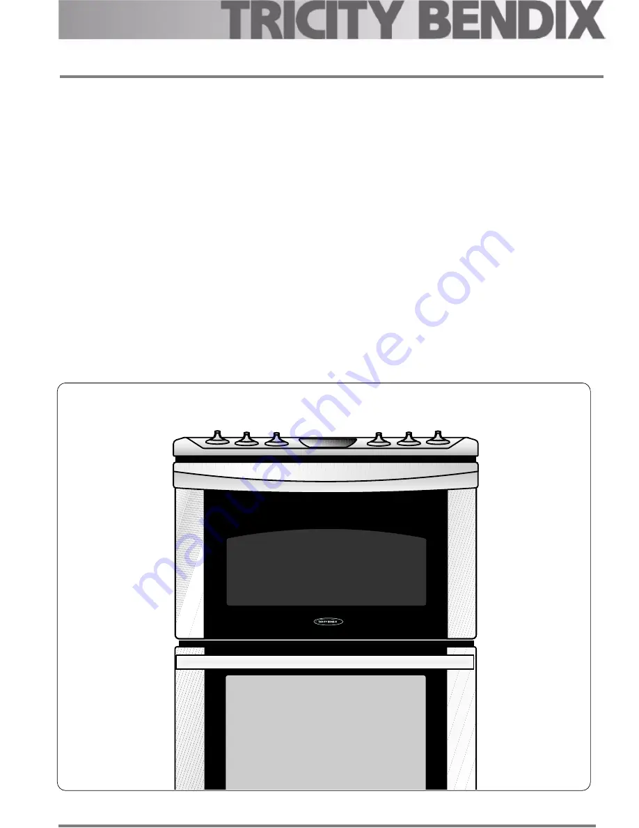 Tricity Bendix SG550/1 Скачать руководство пользователя страница 1