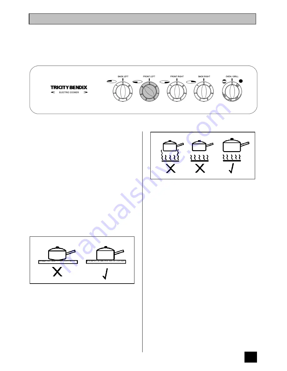 Tricity Bendix SI 221 Operating And Installation Instructions Download Page 11