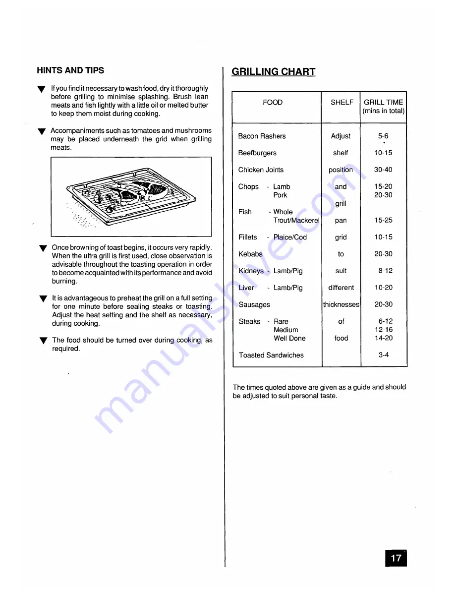 Tricity Bendix SI4023 Operating And Installation Instructions Download Page 17