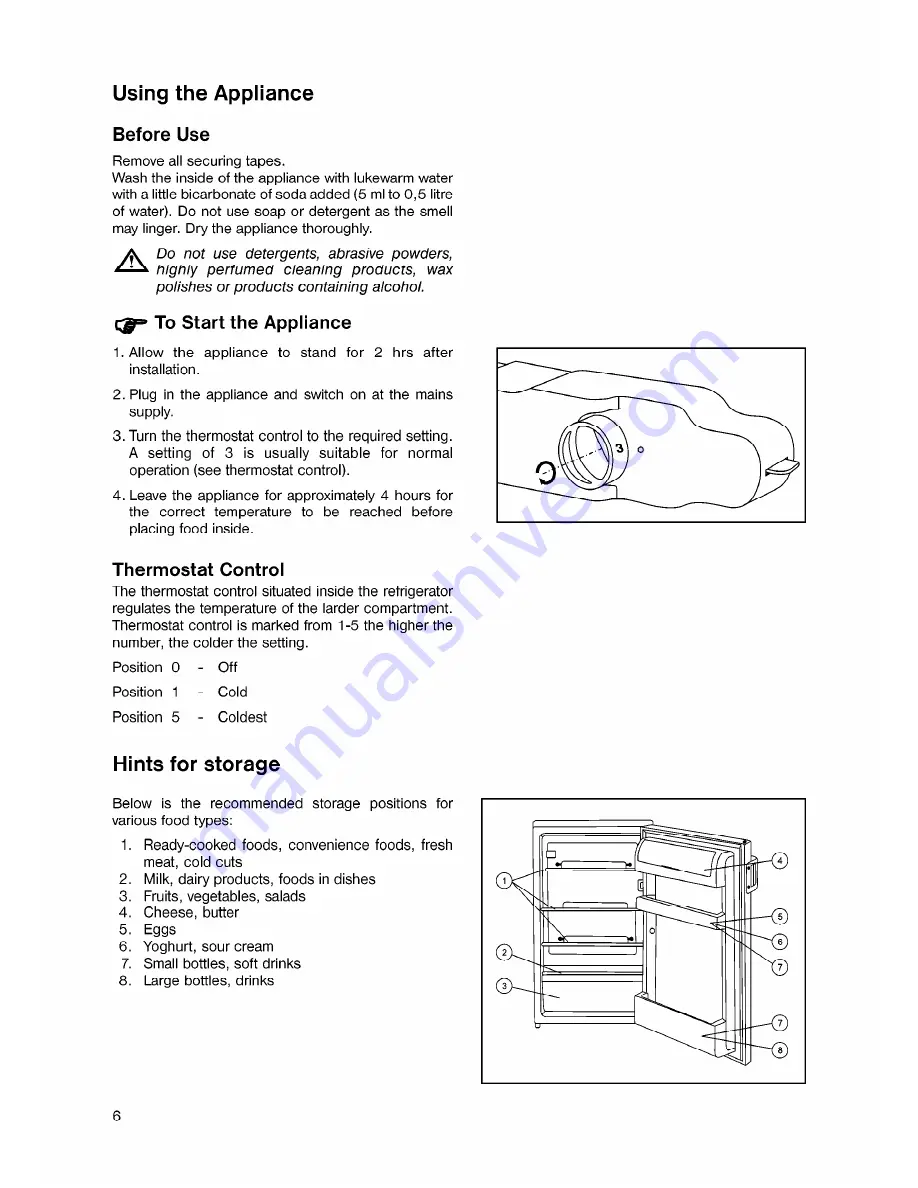 Tricity Bendix TB 57 L Operating & Installation Instructions Manual Download Page 6