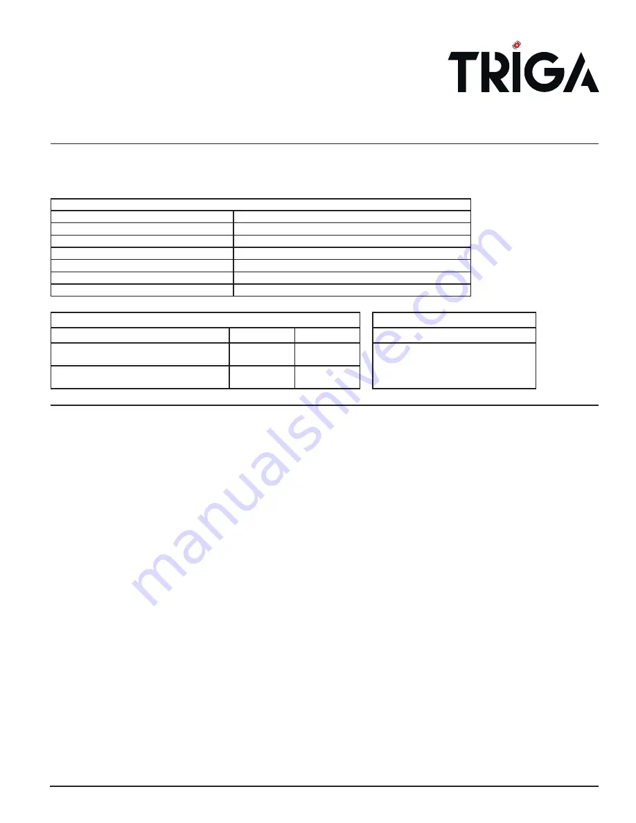 TRIGA TR-PC2RL Installation And Maintenance Instructions Download Page 1