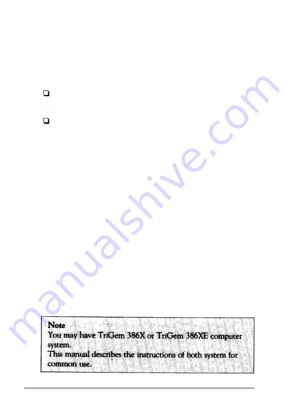 TRIGEM 386X Operation Manual Download Page 17