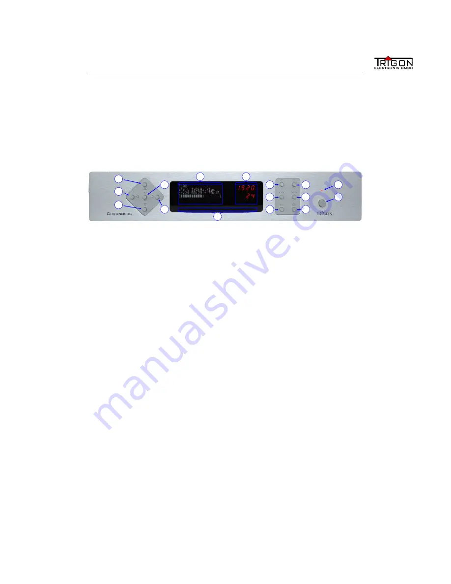 Trigon Elektronik CHRONOLOG Operating Manual Download Page 11