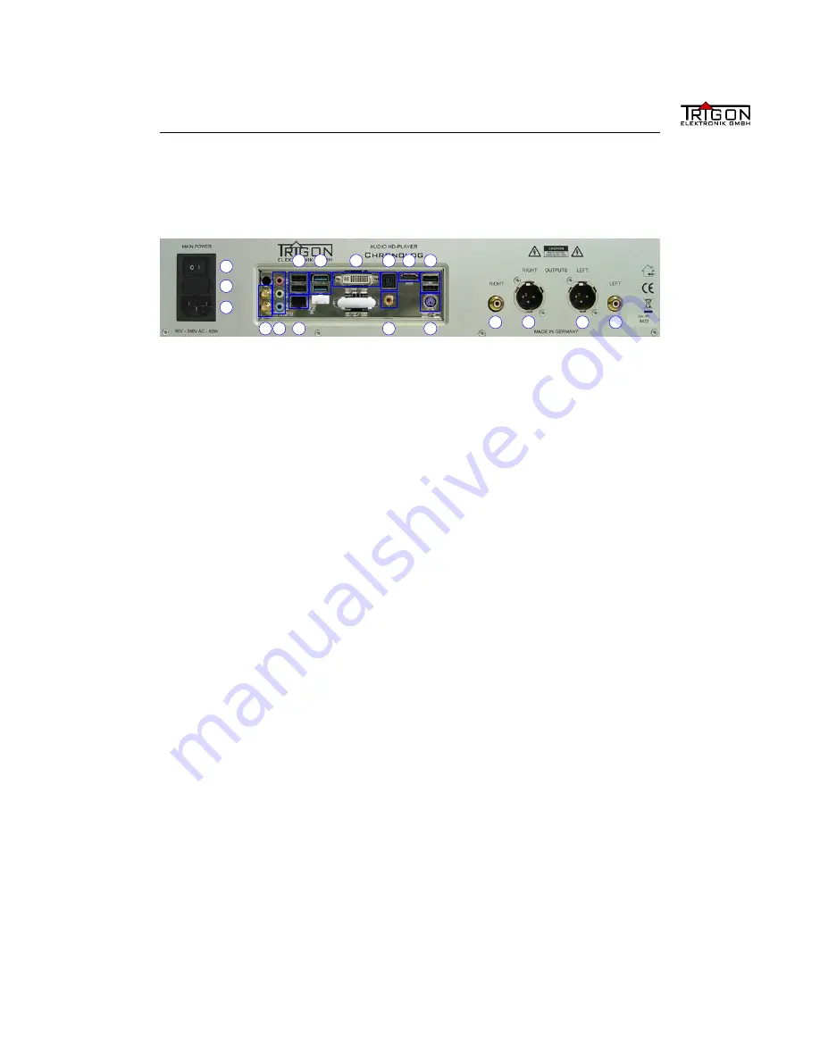 Trigon Elektronik CHRONOLOG Operating Manual Download Page 12