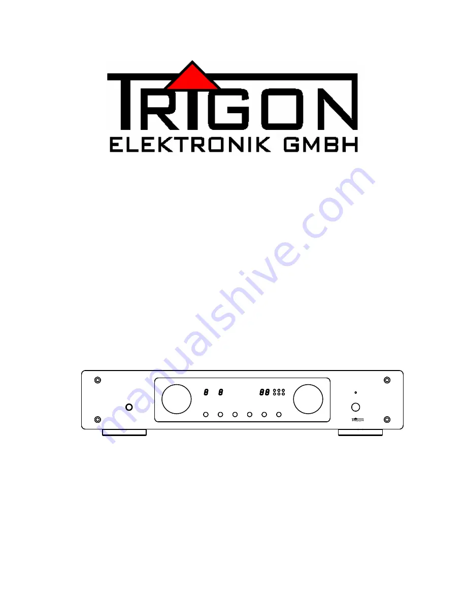 Trigon Elektronik TRV-100 Operating Instructions Manual Download Page 1