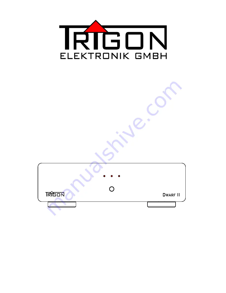 Trigon DWARF II Instruction Manual Download Page 1