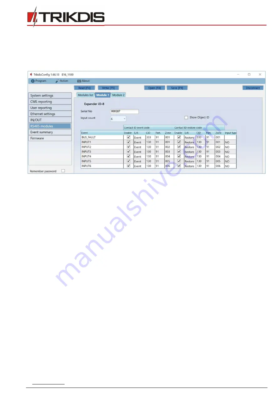 Trikdis Ethernet E16 Installation Manual Download Page 25