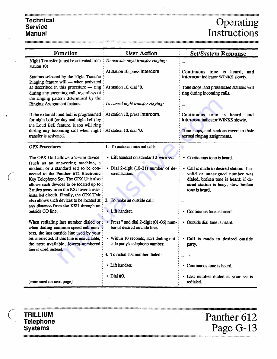 Trillium Panther 612 Technical & Service Manual Download Page 67