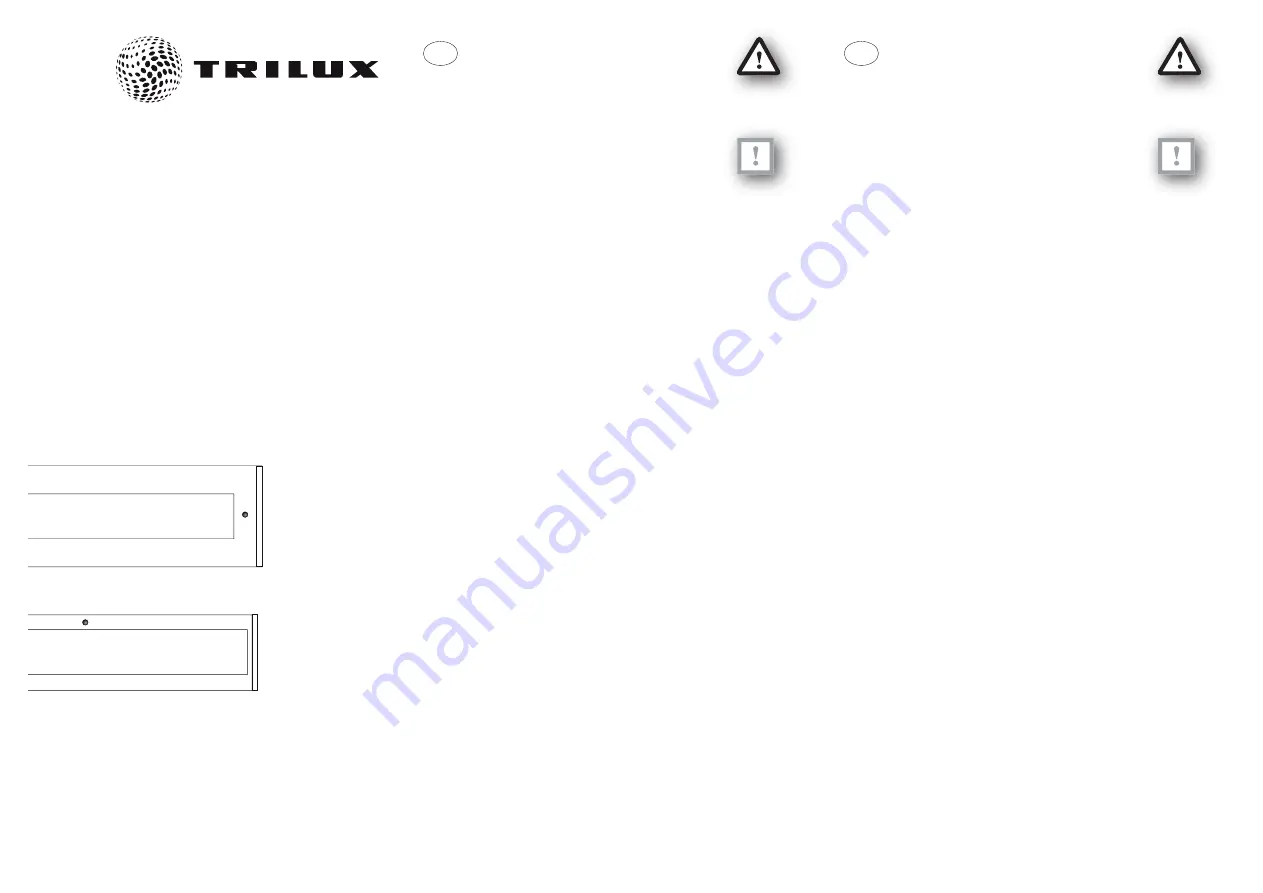 Trilux LUXOMAT LuxoM Скачать руководство пользователя страница 1