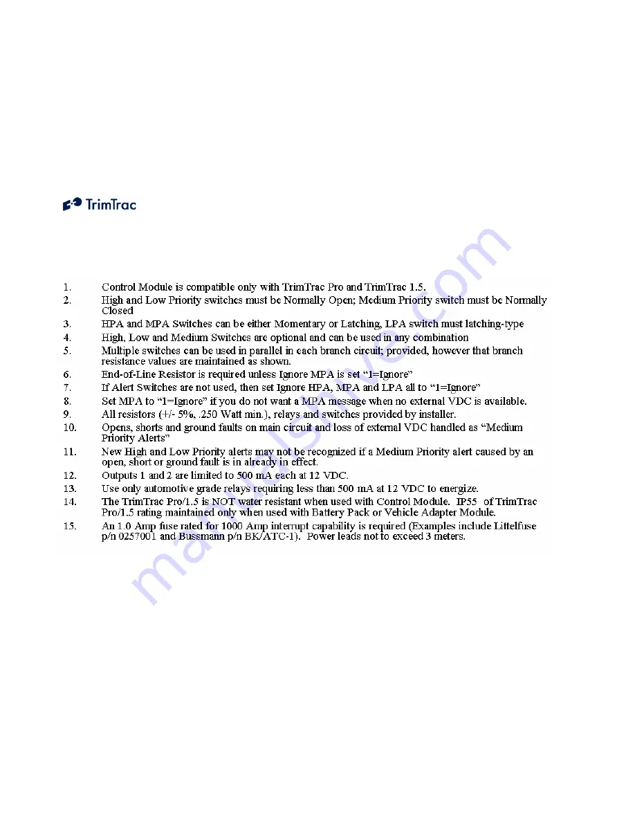 TrimTrac ProE Locator Technical Manual Download Page 233