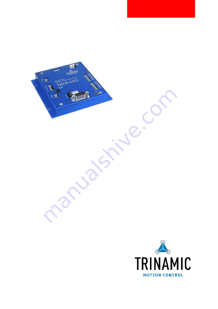 Trinamic TMCM-1311 Скачать руководство пользователя страница 1