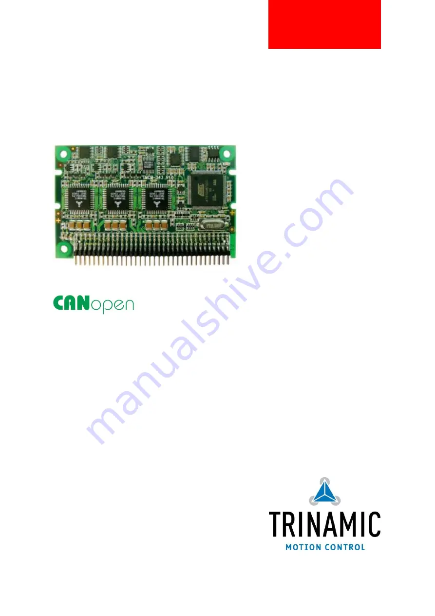 Trinamic TMCM-343 Hardware Manual Download Page 1