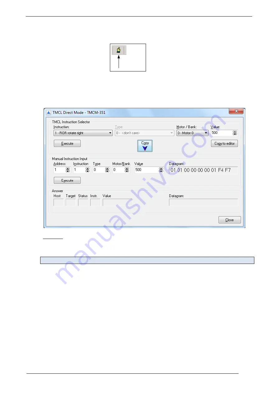 Trinamic TMCM-351 Firmware Manual Download Page 10