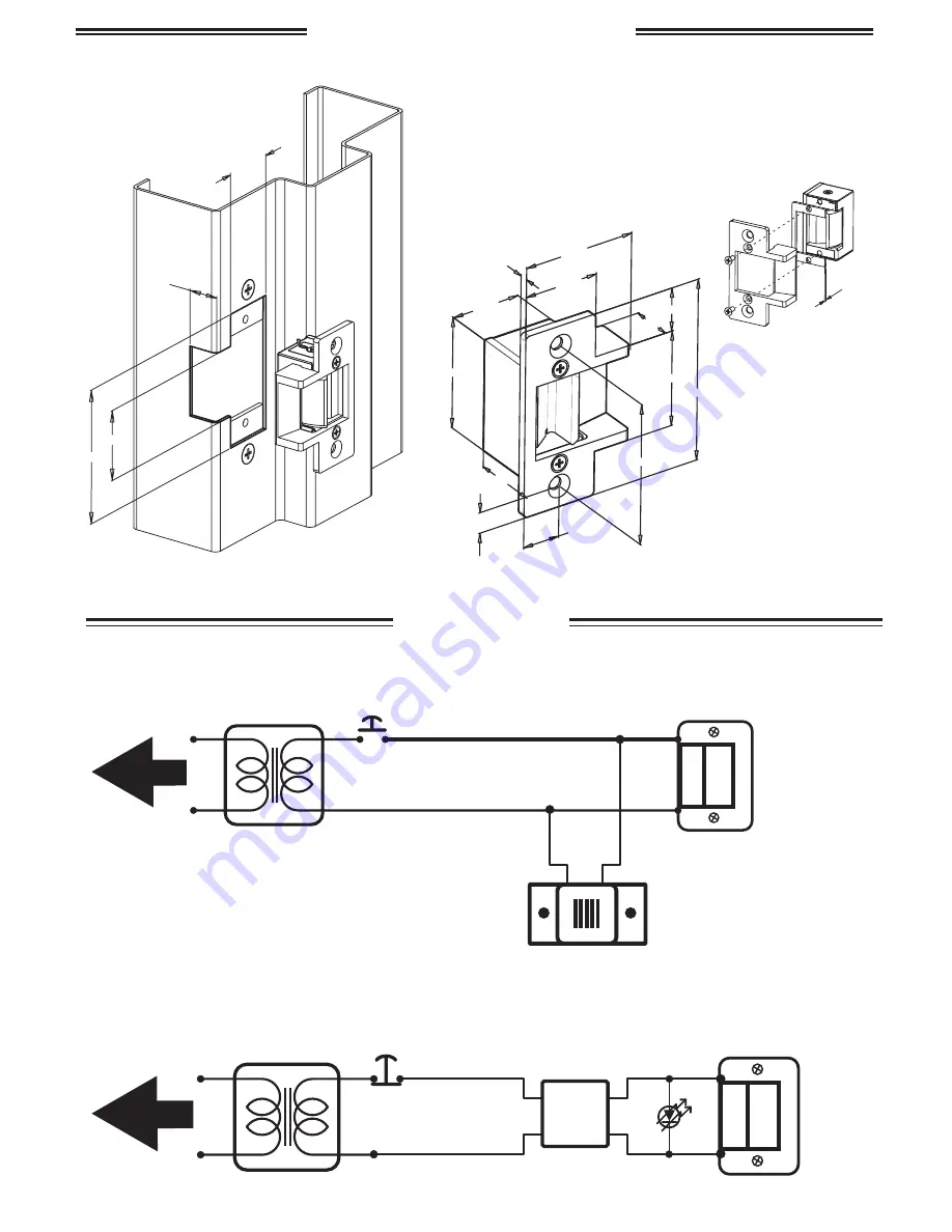 Trine 4100 Electric Strike Installation Instructions Manual Download Page 17