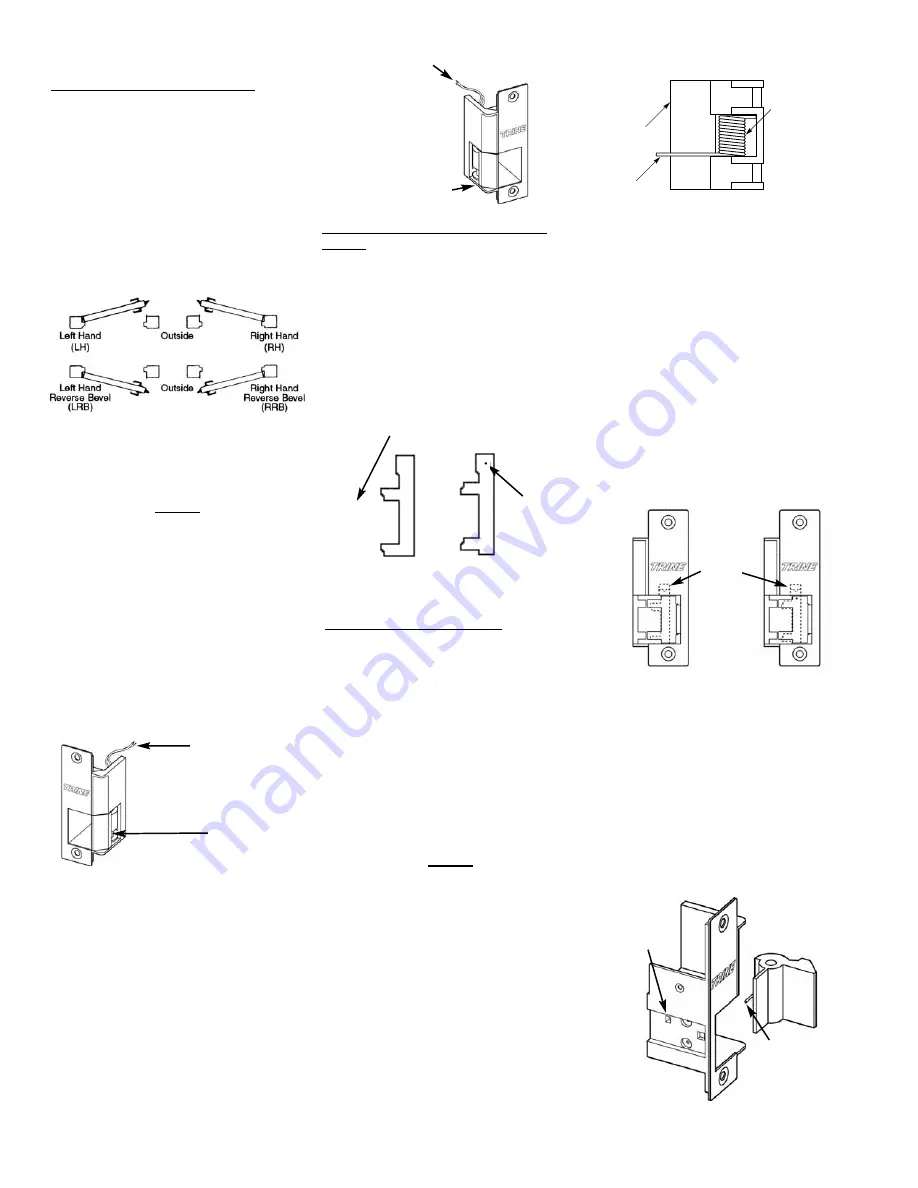 Trine 4100 Electric Strike Installation Instructions Manual Download Page 31