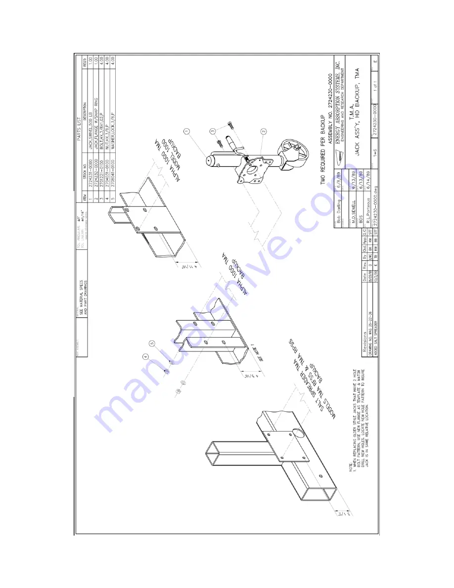 Trinity Alpha 70K TMA 7590 Product Description And Assembly Manual Download Page 42