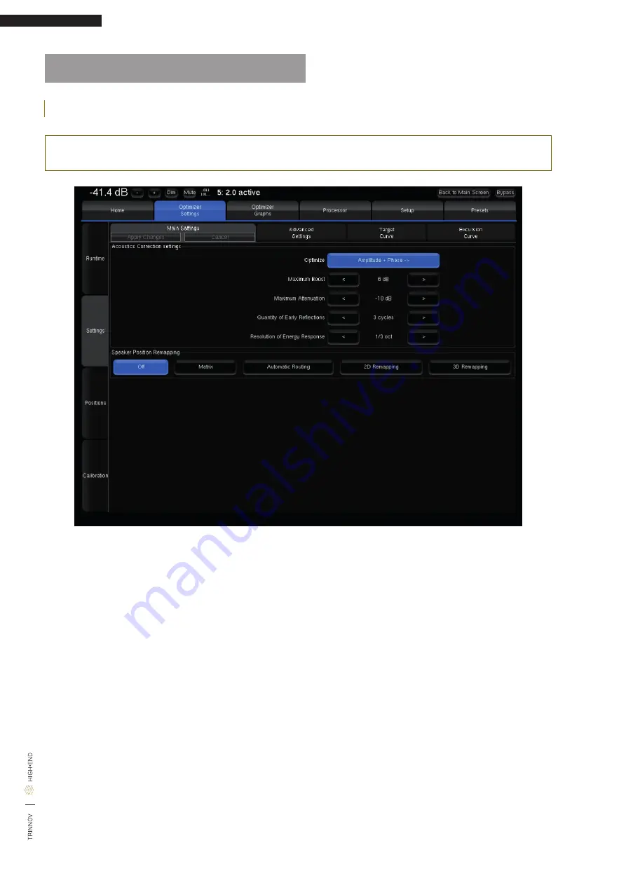 Trinnov Audio Altitude16 User Manual Download Page 114