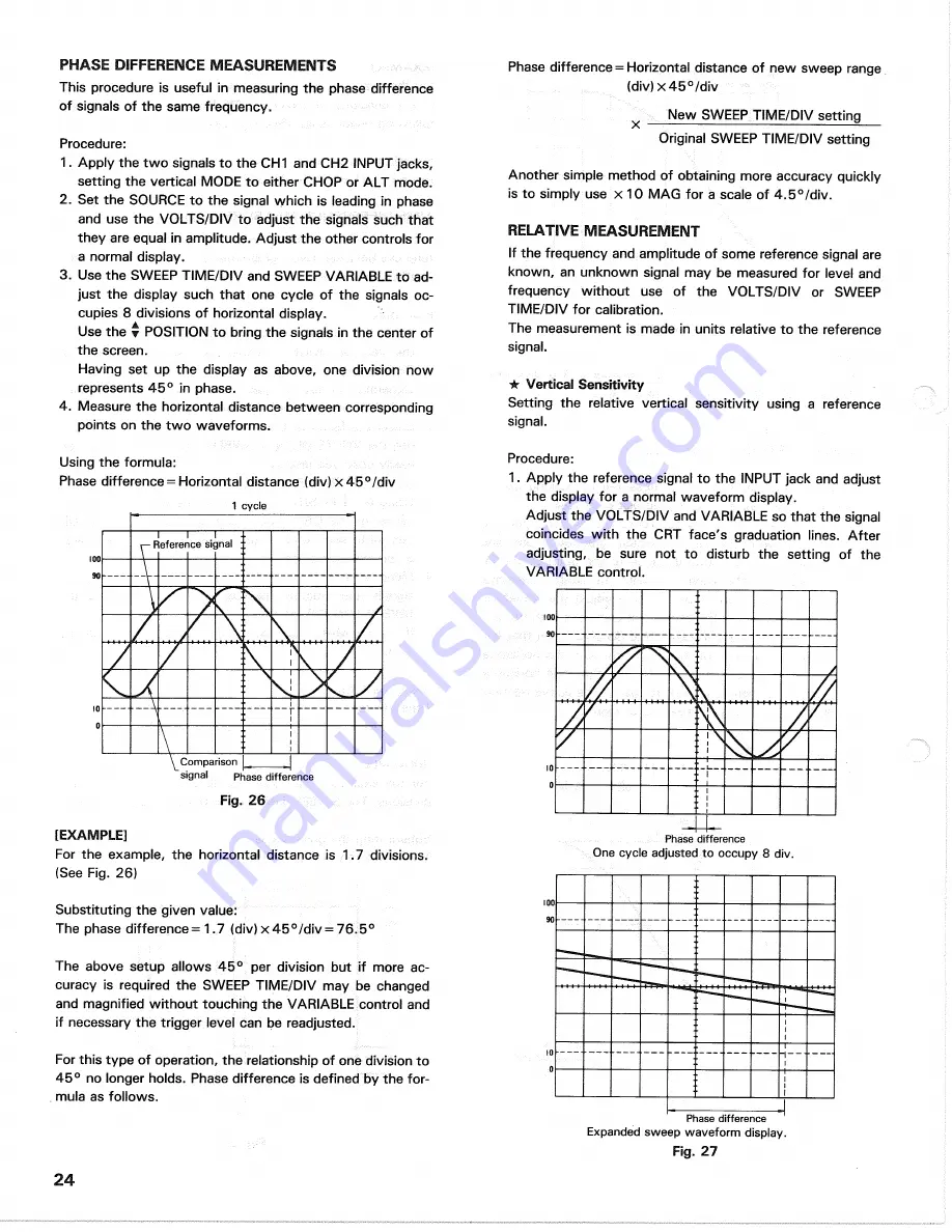 Trio CS-1040 Instruction Manual Download Page 24