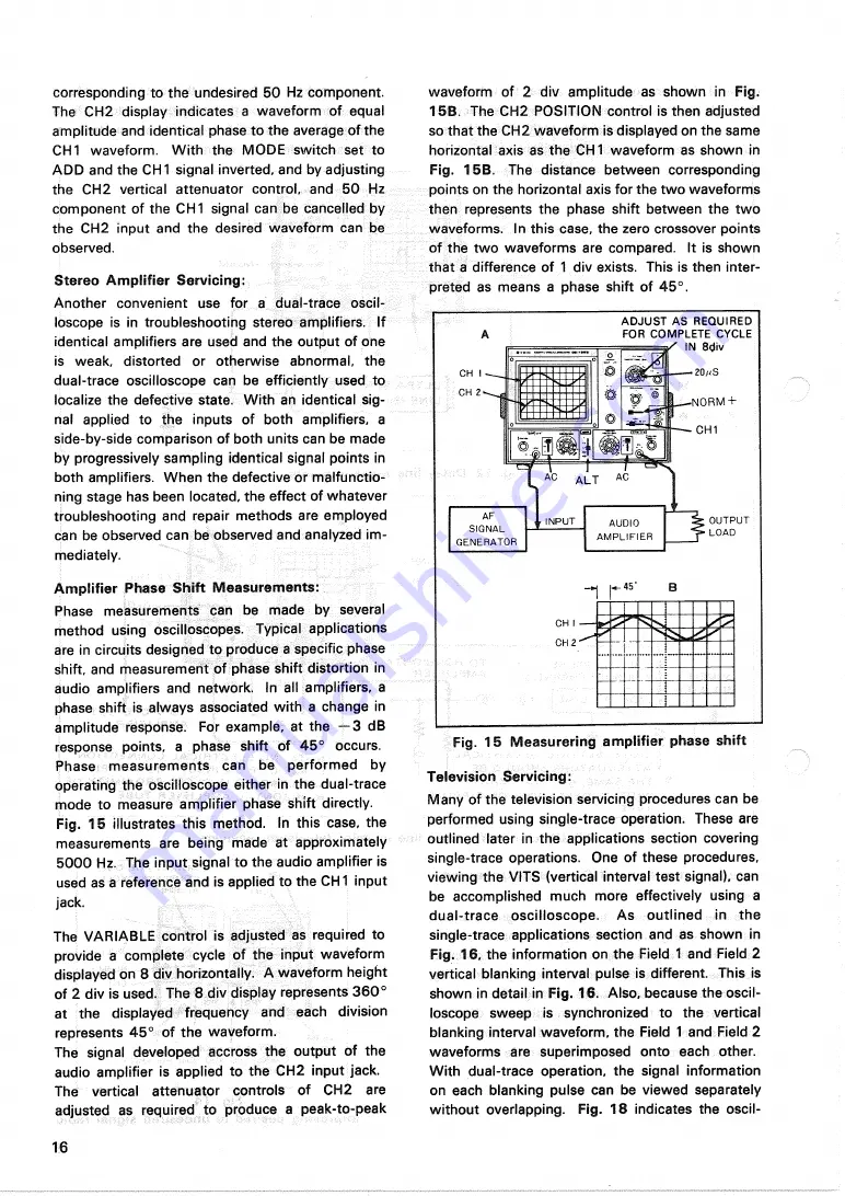 Trio CS-1566A Instruction Manual Download Page 16