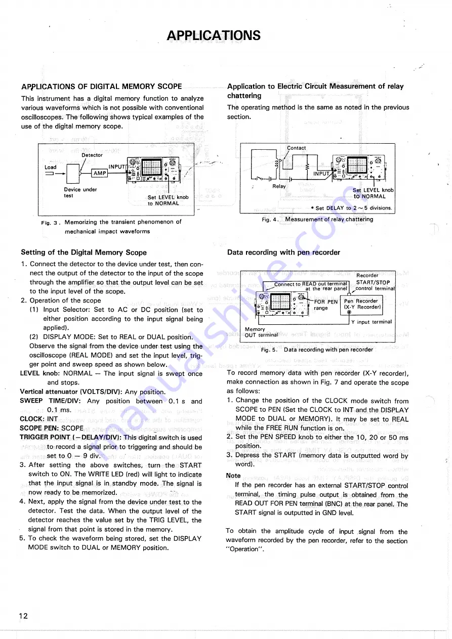 Trio MS-1650B Instruction Manual Download Page 12