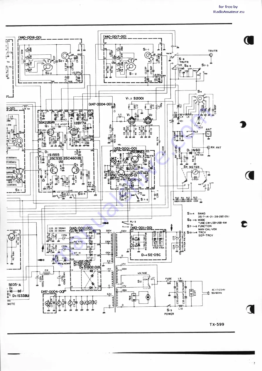 Trio TX-599 Скачать руководство пользователя страница 7