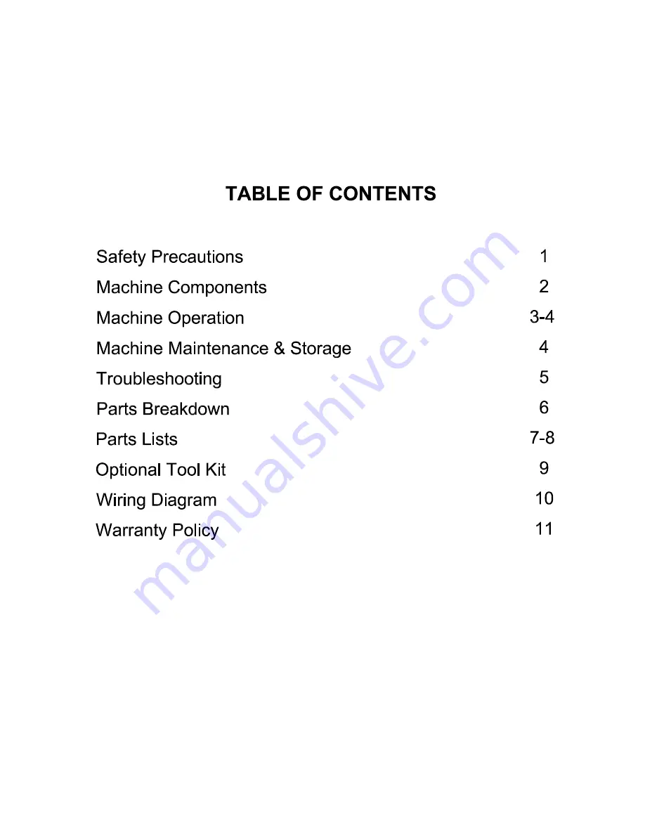 Triple S LYNX 26 Owner'S Manual Download Page 2