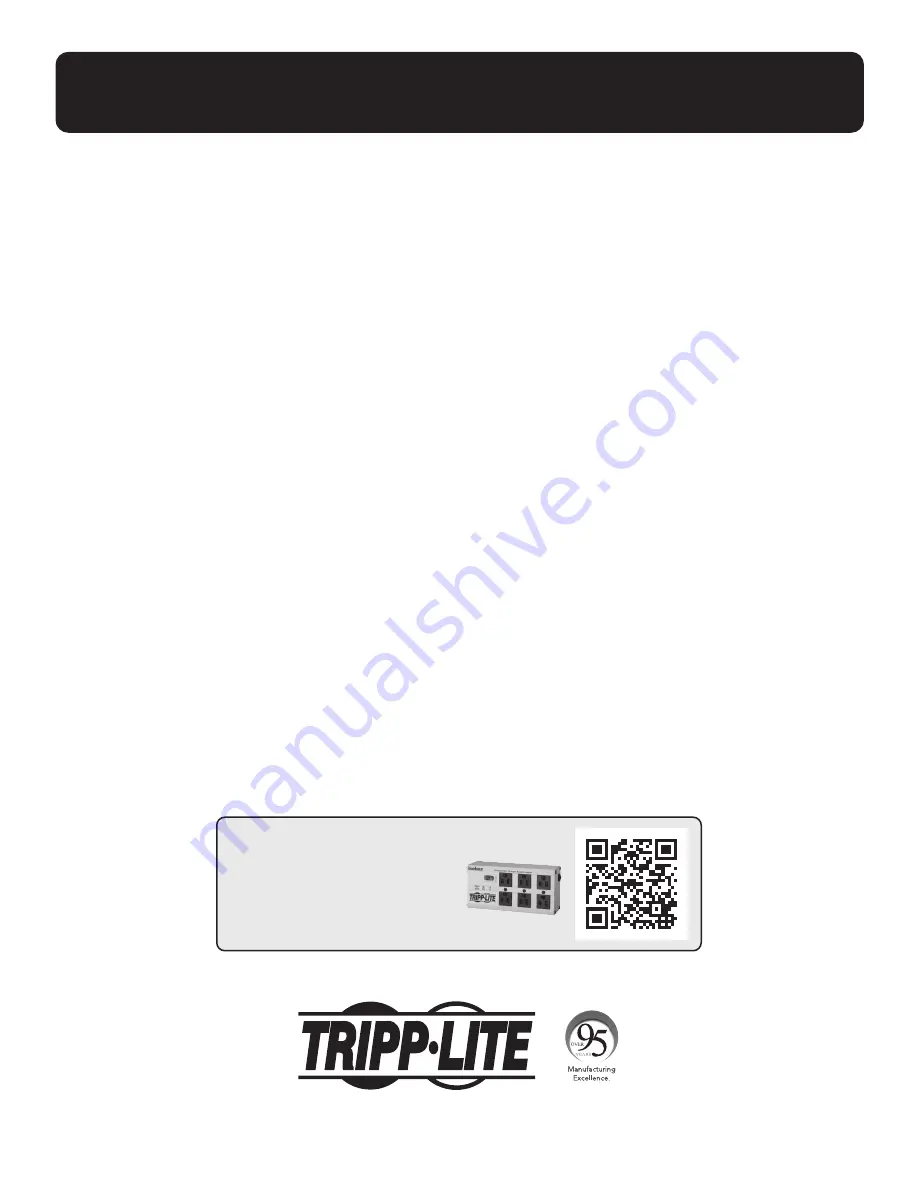 Tripp Lite AG-03F7 Owner'S Manual Download Page 1