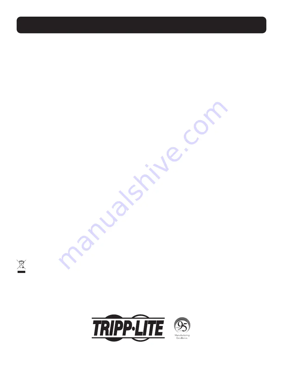 Tripp Lite AG-0514 Series Owner'S Manual Download Page 8