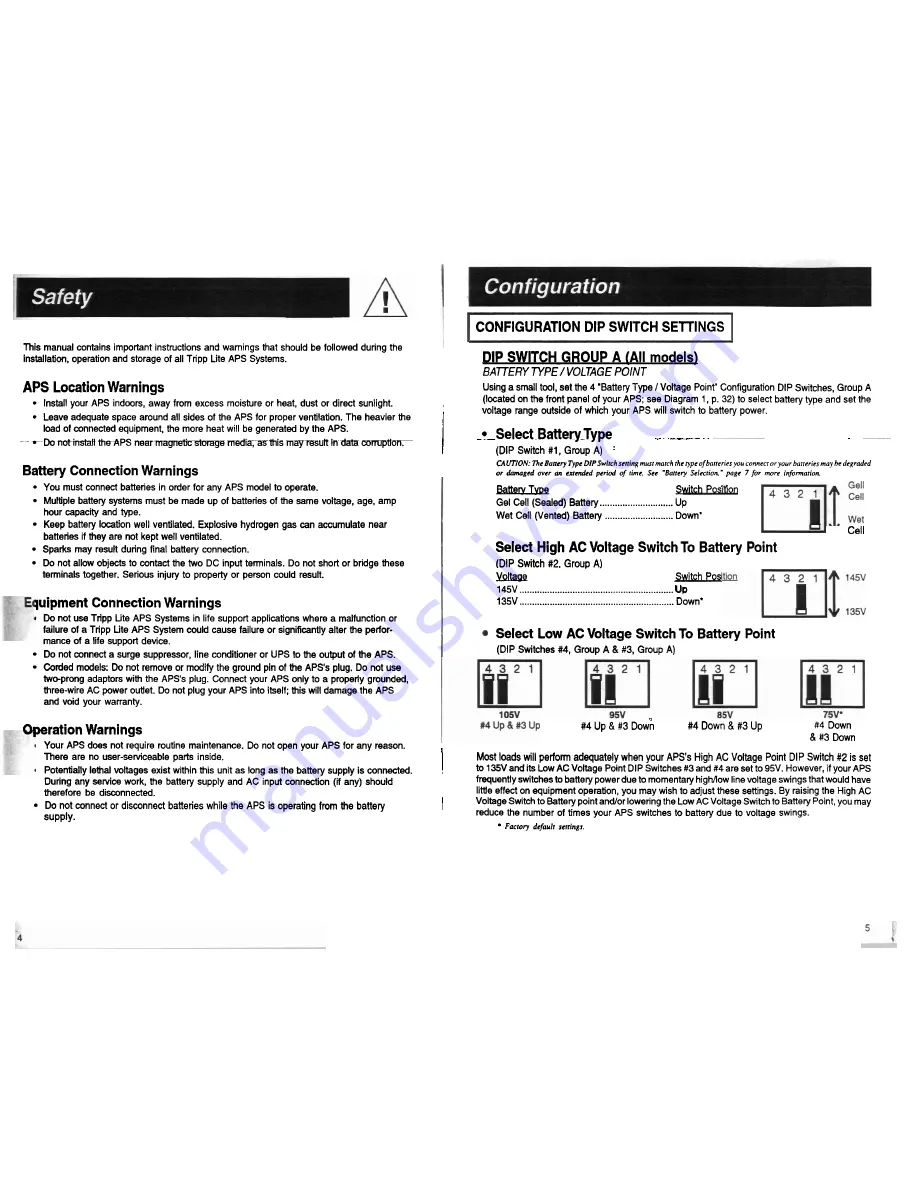 Tripp Lite APS 2012 Скачать руководство пользователя страница 3