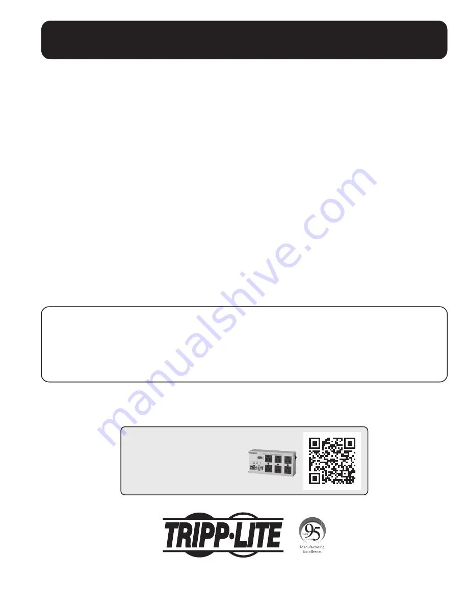 Tripp Lite B064-008-01-IPG Owner'S Manual Download Page 1