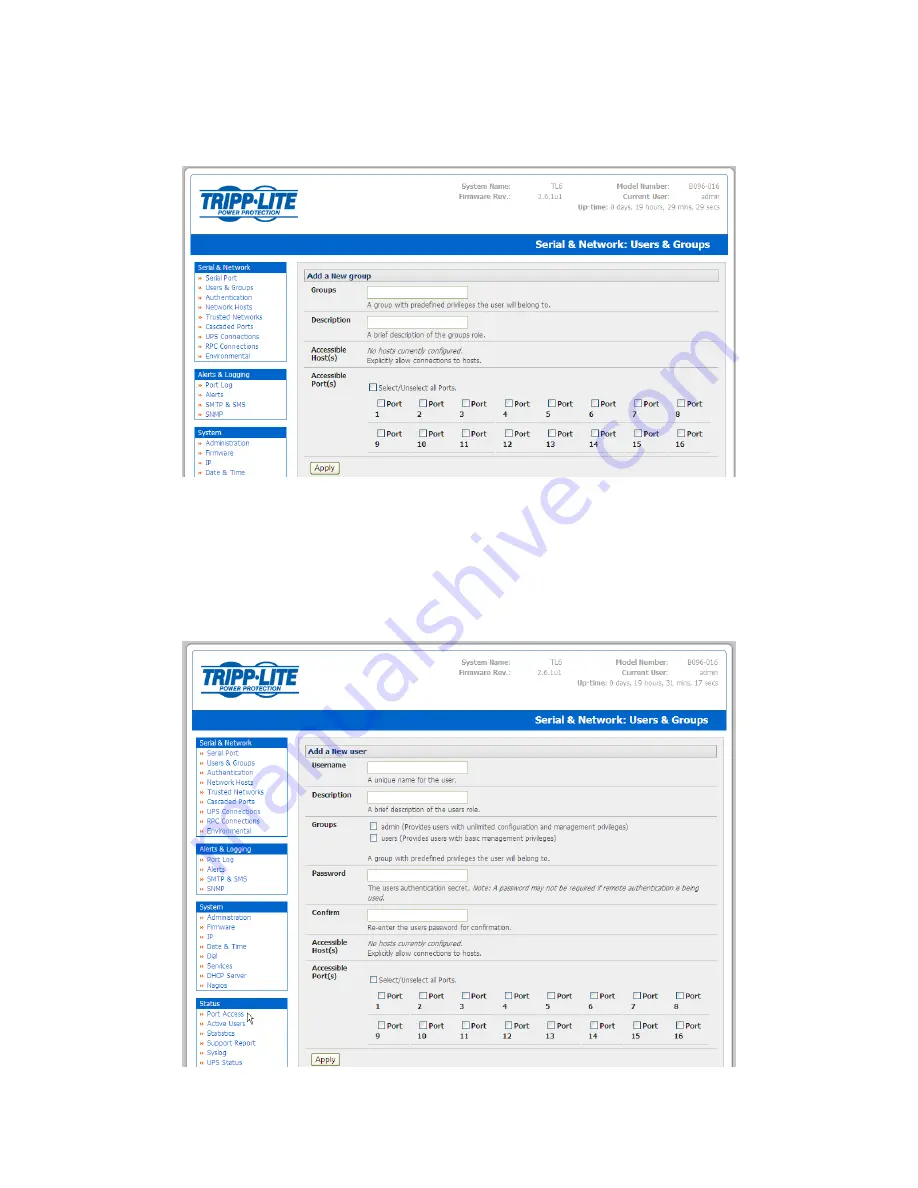 Tripp Lite B092-016 Owner'S Manual Download Page 44